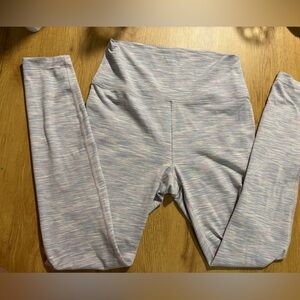 Outdoor Voices Blue and Pink Leggings with Elastic Waistband